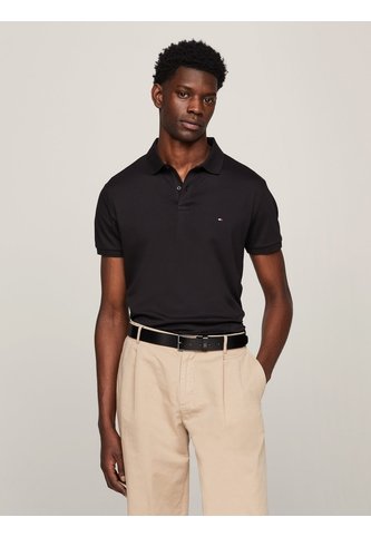 Polo Negro Essential De Corte Regular Con Logo Tommy Hilfiger Tommy Hilfiger
