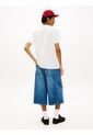 Camiseta Blanca De Punto Con Cuello Redondo Tommy Jeans de Tommy Hilfiger