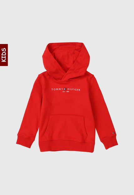 Hoodie Rojo-Blanco Tommy Hilfiger Kids