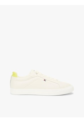 Tenis Amarillo De Tenis Hilfiger Icon De Cuero Tommy Hilfiger