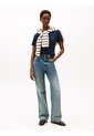 Camiseta Azul De Cuello Redondo Con Corte Slim Tommy Hilfiger de Tommy Hilfiger
