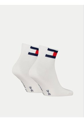 Pack Blanco De 2 Tobilleras Con Logo Tommy Hilfiger