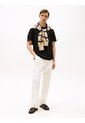 Camiseta Negra Essential De Corte Regular Tommy Hilfiger de Tommy Hilfiger