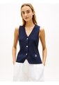 Chaleco Multicolor De Punto Premium Con Cuello En V Tommy Hilfiger de Tommy Hilfiger