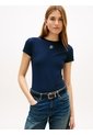 Camiseta Multicolor De Punto Con Logo Texturizado Tommy Hilfiger de Tommy Hilfiger