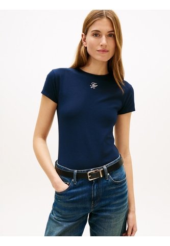 Camiseta Multicolor De Punto Con Logo Texturizado Tommy Hilfiger Tommy Hilfiger
