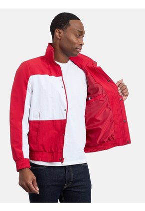 Chaqueta Roja Benson Hipster Con Diseño Color Block Tommy Hilfiger