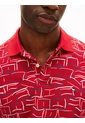 Polo Rojo Piqué Con Estampado Tommy Hilfiger de Tommy Hilfiger