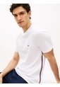 Camiseta Blanca De Punto Con Rayas Global Stripe Tommy Hilfiger de Tommy Hilfiger