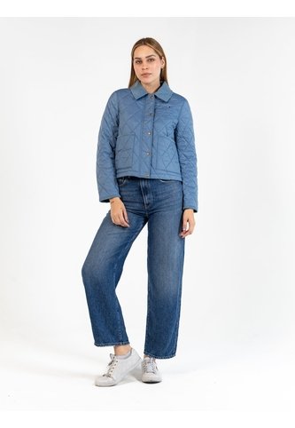 Chaqueta Azul Acolchada Quilted Con Logo Bordado Tommy Hilfiger Tommy Hilfiger