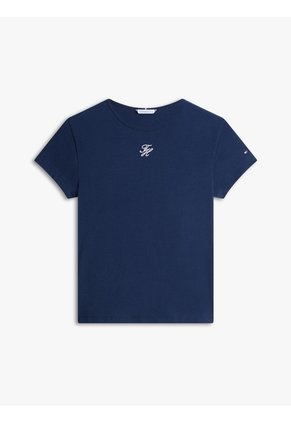 Camiseta Multicolor De Punto Con Logo Texturizado Tommy Hilfiger