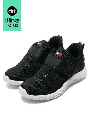 Tenis Negros-Blanco Tommy Hilfiger Kids Cadet Strap