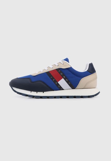 Tenis Lifestyle Azul-Beige-Blanco Tommy Jeans Retro Runner Core
