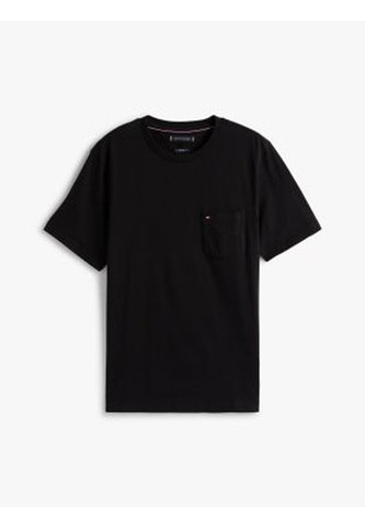 Camiseta Negra De Cuello Redondo Con Bolsillo Tommy Hilfiger Tommy Hilfiger