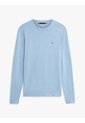 Saco Celeste De Cuello Redondo Con Logo Bordado Tommy Hilfiger de Tommy Hilfiger