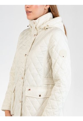 Chaqueta Blanca Quilted Tommy Hilfiger De Diseño Moderno Tommy Hilfiger