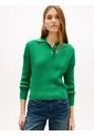 Saco Verde Tejido Amplio Tipo Polo De Punto Trenzado Tommy Hilfiger de Tommy Hilfiger