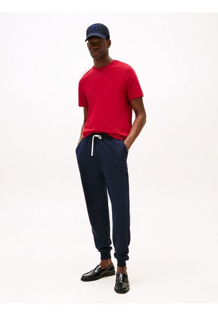 Camiseta Roja De Cuello Redondo Tommy Hilfiger