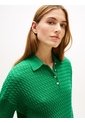 Saco Verde Tejido Amplio Tipo Polo De Punto Trenzado Tommy Hilfiger de Tommy Hilfiger