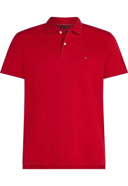 Polo Rojo De Corte Regular Tommy Hilfiger