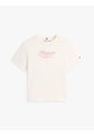 Camiseta Blanca De Punto Interlock Con Logo Tommy Hilfiger de Tommy Hilfiger