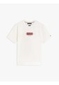 Camiseta Blanca De Punto Con Cuello Redondo Y Logo Tommy Hilfiger de Tommy Hilfiger