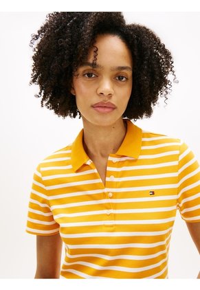 Polo Naranja 1985 Collection Slim De Piqué Tommy Hilfiger
