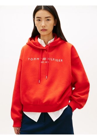 Buzo Rojo Con Capota Y Logo Tommy Hilfiger Tommy Hilfiger