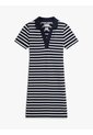 Vestido Azul Tipo Polo Con Cuello En V Abierto Tommy Hilfiger de Tommy Hilfiger