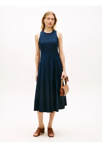 Vestido Multicolor Midi Con Botones Dorados Tommy Hilfiger Tommy Hilfiger