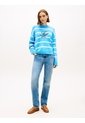 Saco Celeste Tejido Amplio De Punto Con Logo Bordado Tommy Hilfiger de Tommy Hilfiger