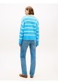 Saco Celeste Tejido Amplio De Punto Con Logo Bordado Tommy Hilfiger de Tommy Hilfiger