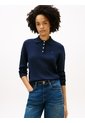 Saco Multicolor Tejido Amplio Tipo Polo De Punto Trenzado Tommy Hilfiger de Tommy Hilfiger