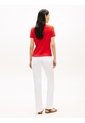 Camiseta Roja Slim De Cuello Barco Con Botones Tommy Hilfiger de Tommy Hilfiger