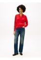Saco Rojo Tejido Amplio Tipo Polo De Punto Trenzado Tommy Hilfiger de Tommy Hilfiger
