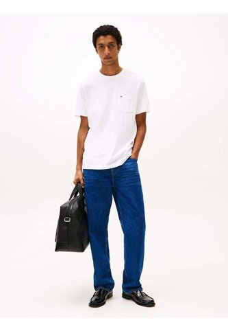 Camiseta Blanca De Cuello Redondo Con Bolsillo Tommy Hilfiger Tommy Hilfiger