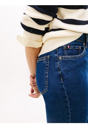 Jeans Azul Denim Como De Corte Skinny Tommy Hilfiger