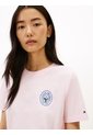 Camiseta Rosa De Corte Regular Con Logo Gráfico En El Pecho Tommy Hilfiger de Tommy Hilfiger