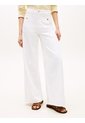 Pantalón Blanco Denim De Talle Alto Con Pierna Ancha Tommy Hilfiger de Tommy Hilfiger