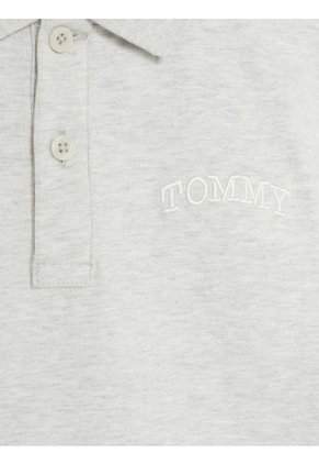 Polo De Punto Con Logo Estilo Grafiti Niño Gris Tommy Hilfiger