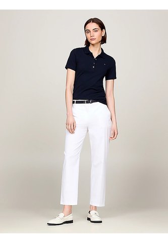 Polo Azul De Corte Slim Con Tejido Pique Tommy Hilfiger Tommy Hilfiger
