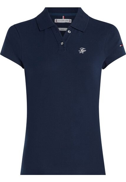 Polo Multicolor De Corte Slim Con Logo Script Tommy Hilfiger