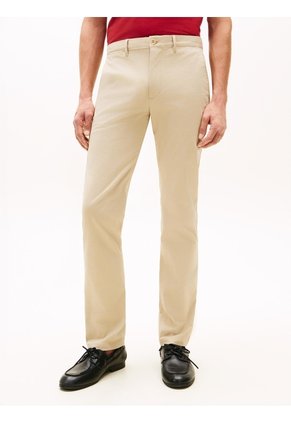 Pantalón Beige Chino Denton De Sarga Tommy Hilfiger
