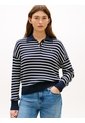 Saco Azul Tejido Amplio Tipo Polo De Punto Trenzado Tommy Hilfiger de Tommy Hilfiger