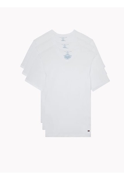 Pack De 3 Camisetas Blancas Cuello V Tommy Hilfiger