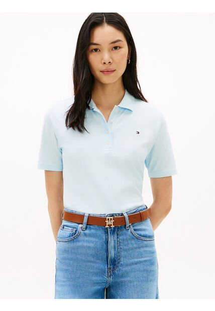 Polo Azul 1985 De Corte Regular Con Logo Bordado Tommy Hilfiger