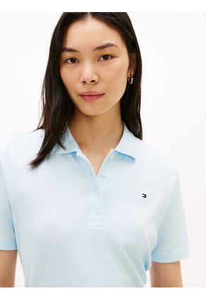 Polo Azul 1985 De Corte Regular Con Logo Bordado Tommy Hilfiger