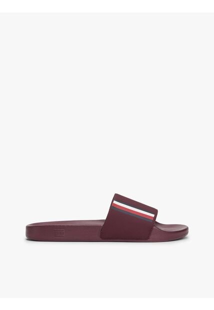 Sandalias Rojo Texturizadas De Piscina Tommy Hilfiger