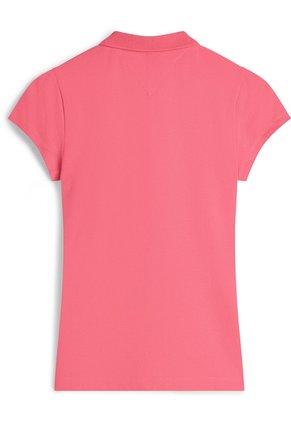 Polo Rosado Con Piqué De Corte Slim Tommy Hilfiger
