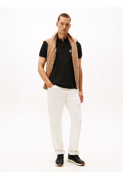 Tenis Negro Híbridas De Cuero Con Suela Dentada Tommy Hilfiger